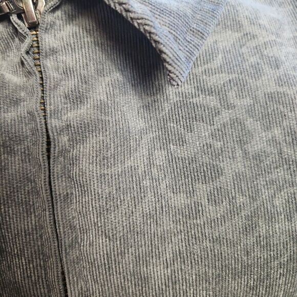 Christopher & Banks Women's gray SIZE M Zip  Jacket Corduroy - Picture 7 of 9